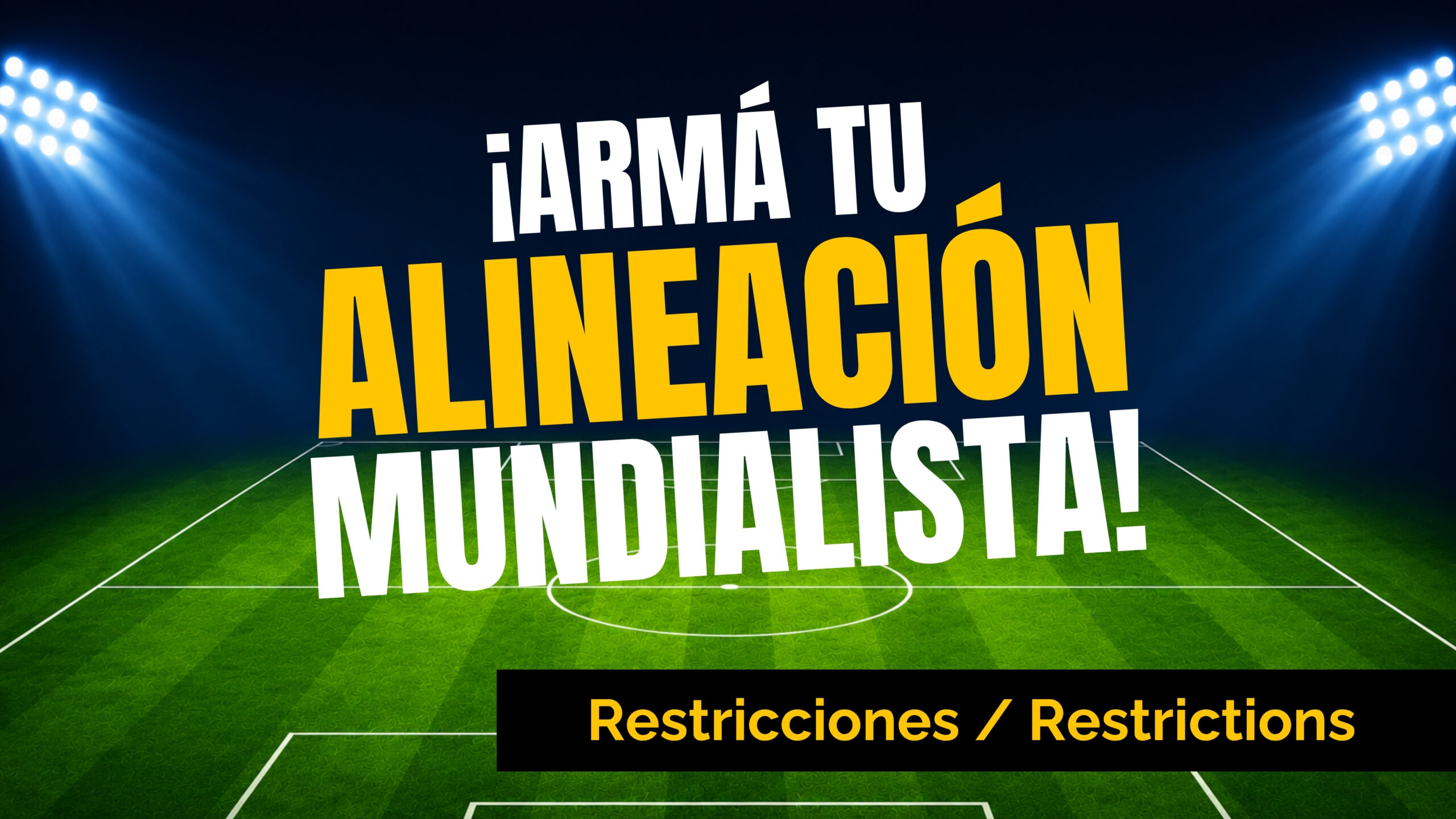 Promo mundial restricciones